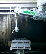 Robotic arms/manual spraying/ suspension type coating line